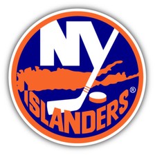 New York Islanders NHL Hockey Round Car Bumper Sticker Decal- 9'', 12'' or 14''