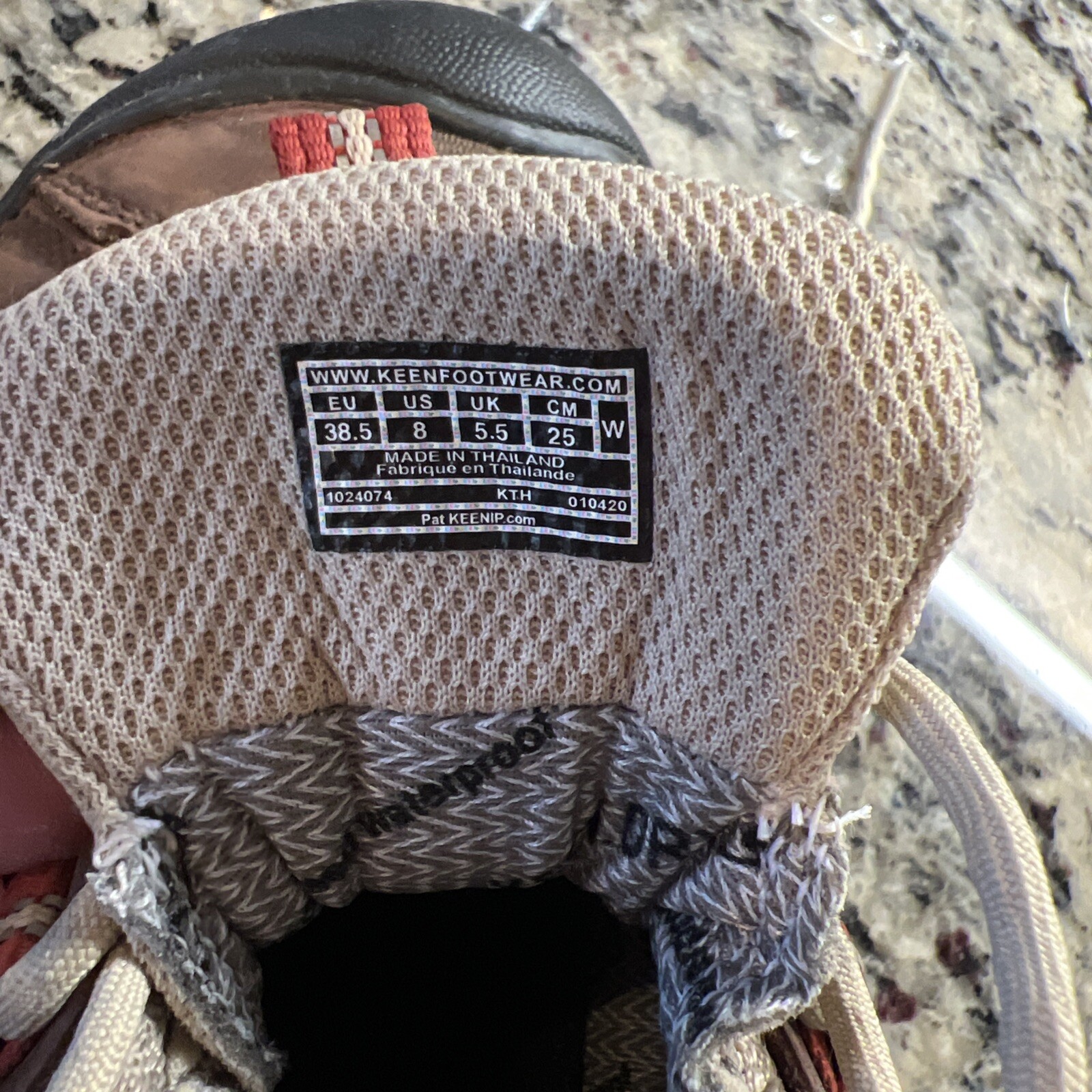 Scarpe da trekking donna marroni Keen Dry Targhee taglia 8 impermeabili