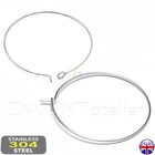 Stainless Steel Hoop Earring Connector Loop Ear Base Findings Wine Glass _733