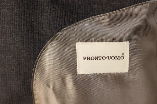 PRONTO UOMO mens brown soft polyester sport coat suit jacket blazer 48R XXL - Picture 11 of 13