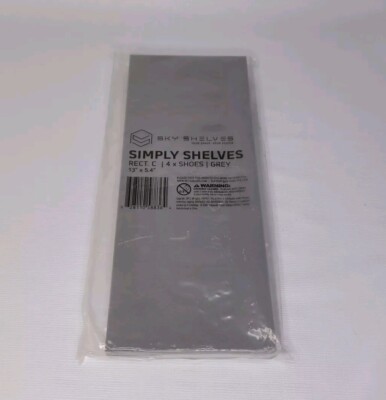 Sky Shelves Simply Shelves Desktop Shelf System 13'' x 5.4'' Grey Shelf