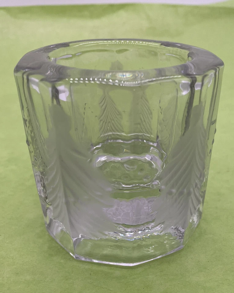 Studio Nova Frosted Glass Votive Tea Light Candle Holder Christmas Holiday Bells - Image 2 of 4