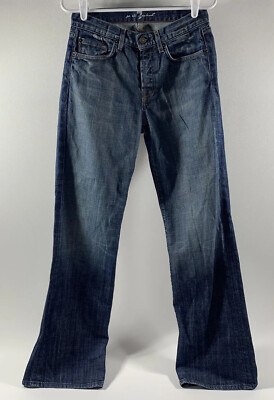 For All Mankind Flared Jeans Men's 28 Distressed Boho Logo