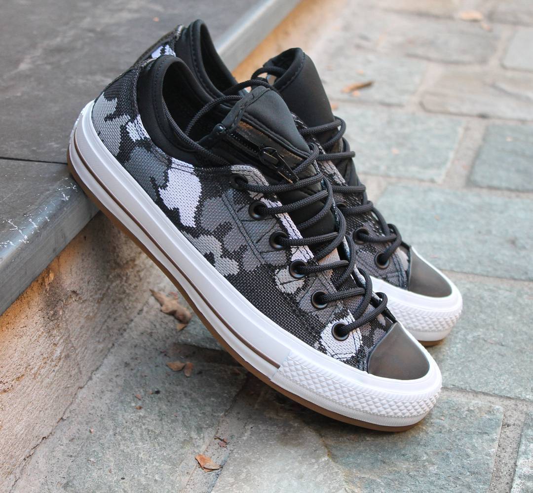 CONVERSE Camo Zip Low Top Trainers Black White Grey Trainers Trainers Trainers Women's UK 5 13ab50 CONVERSE Camo Zip Low Top Trainers Black White Grey Trainers Trainers Trainers Women's UK 5 13ab50