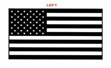 US Flag Decal 2 Left Or Right 3"x5.5" Choose Color