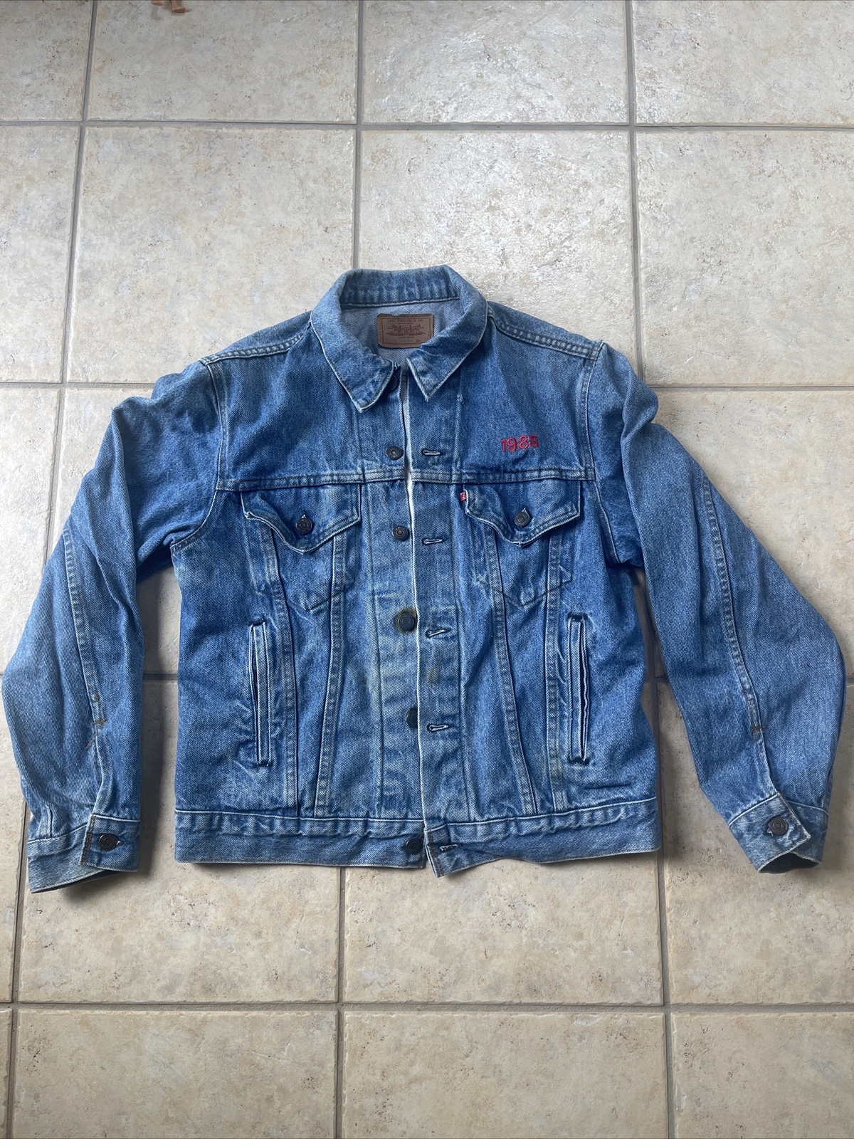 Levis Denim Jacket Made In USA Vintage-image