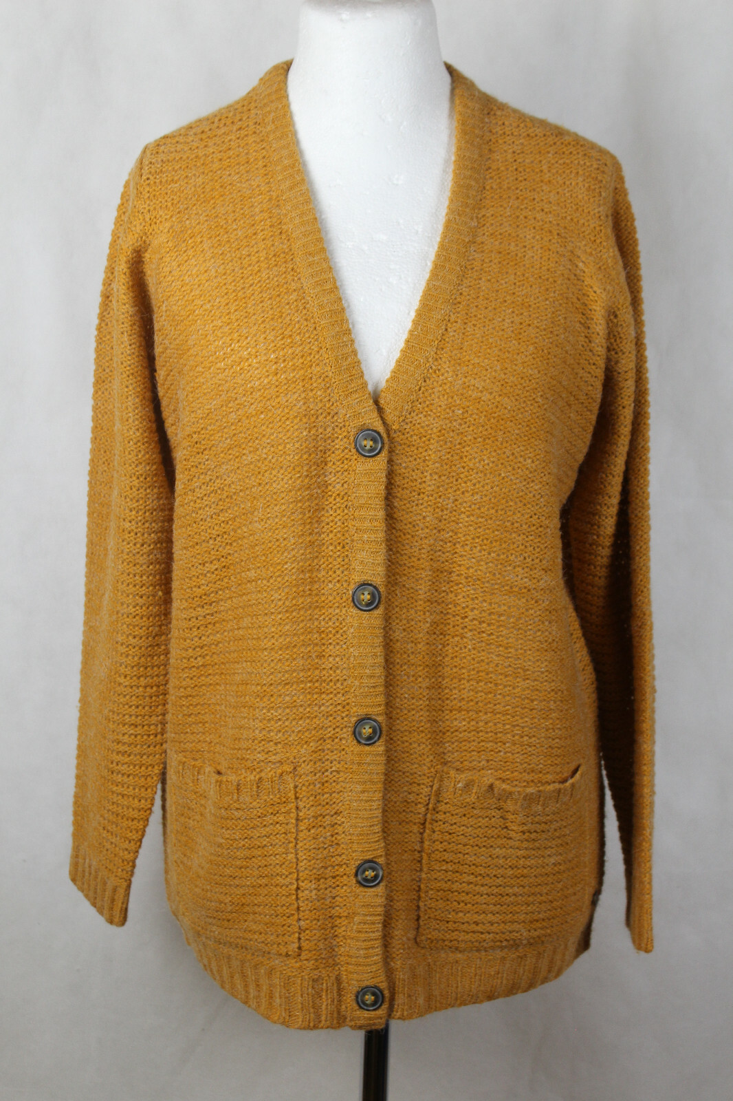 Fransa Cardigan, Mustard, Ladies, SIZE 