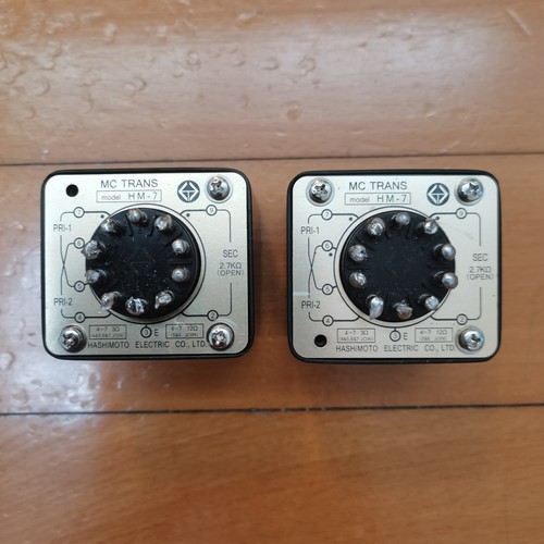 Hashimoto HM-7 phono MC step-up transformer for tube amplifiers tested good
