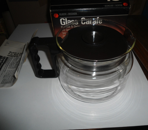 One Black & Decker Glass Coffee Carafe - Model 3355D - 10 Cup - New - Open Box