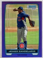 Jeimer Candelario 2012 Bowman Chrome Prospect Purple Refractor /199
