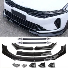 GLOSSY BLACK FOR KIA FORTE 2018-2022 FRONT BUMPER LIP SPOILER SPLITTER BODY KIT