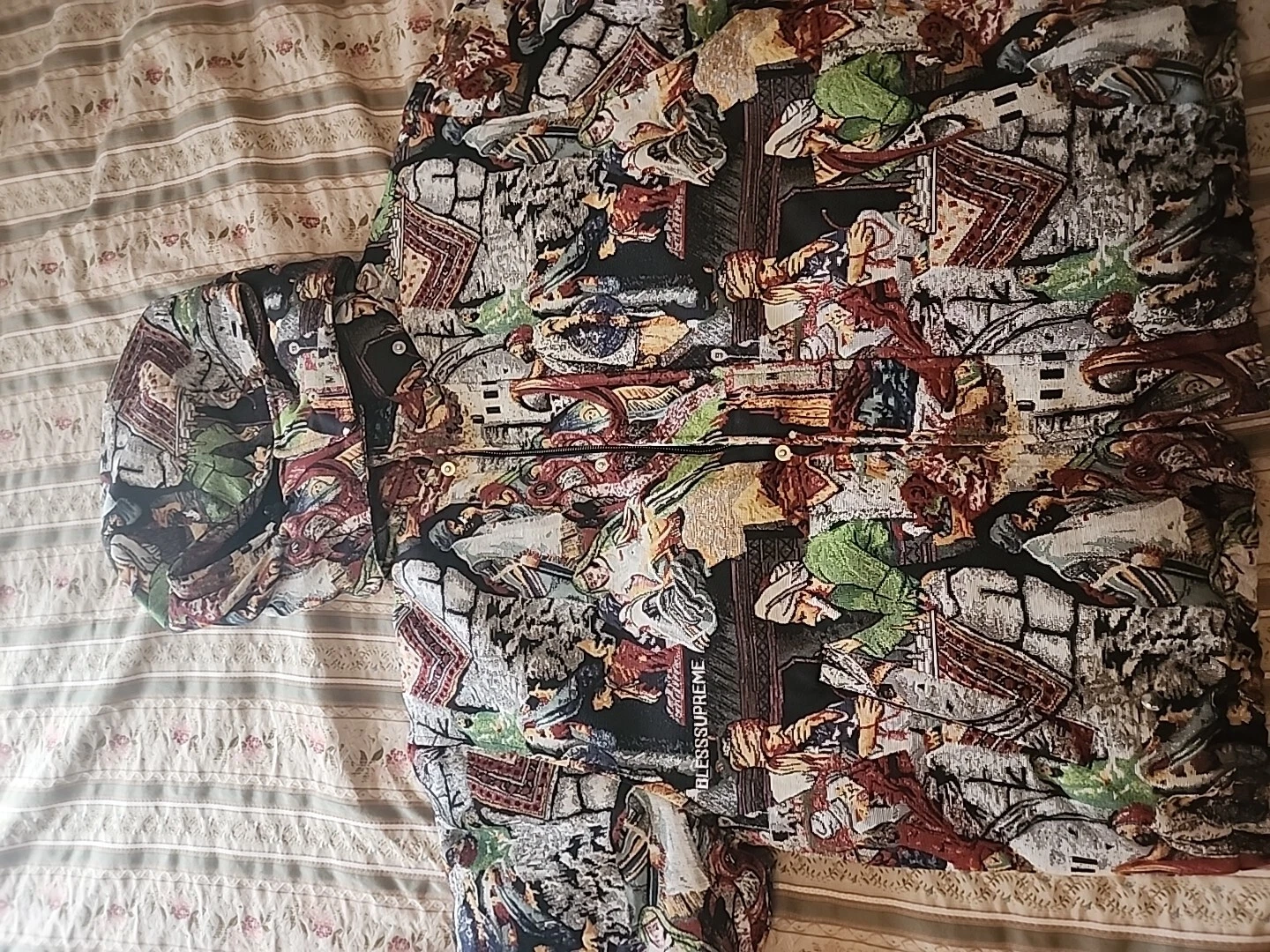 Veste tampon en duvet de tapisserie Supreme®/BÉNISS taille XL ✅TOUT NEUF ✅EN MAIN