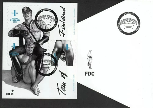 Finland FDC 2014, Tom of Finland, Touko Laaksonen, Mint
