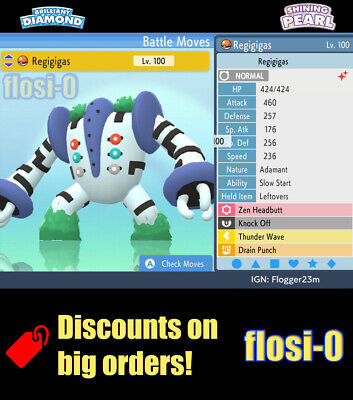 Shiny REGIGIGAS 6IV / Pokemon Brilliant Diamond and Shining -  Israel