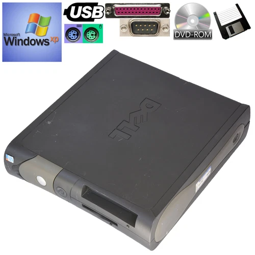 DELL OPTIPLEX GX270 WINDOWS XP RS-232 LPT USB LAN VGA AGP DVD-R FLOPPY FDD M997
