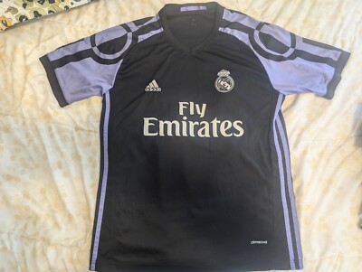 adidas Real Madrid XL 黒 サッカー ジャージ Real Madrid 2016/17 Third Kit, Ronaldo #7 Sz XL ADIDAS | eBay