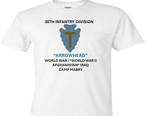 36TH INFANTRY DIVISION " ARROWHEAD "  T-SHIRT/SWEATSHIRT/HOODIE - Picture 1 of 8