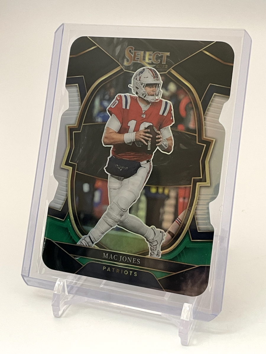 Mac Jones 2022 Panini Select Black and Green Concourse Die-Cut