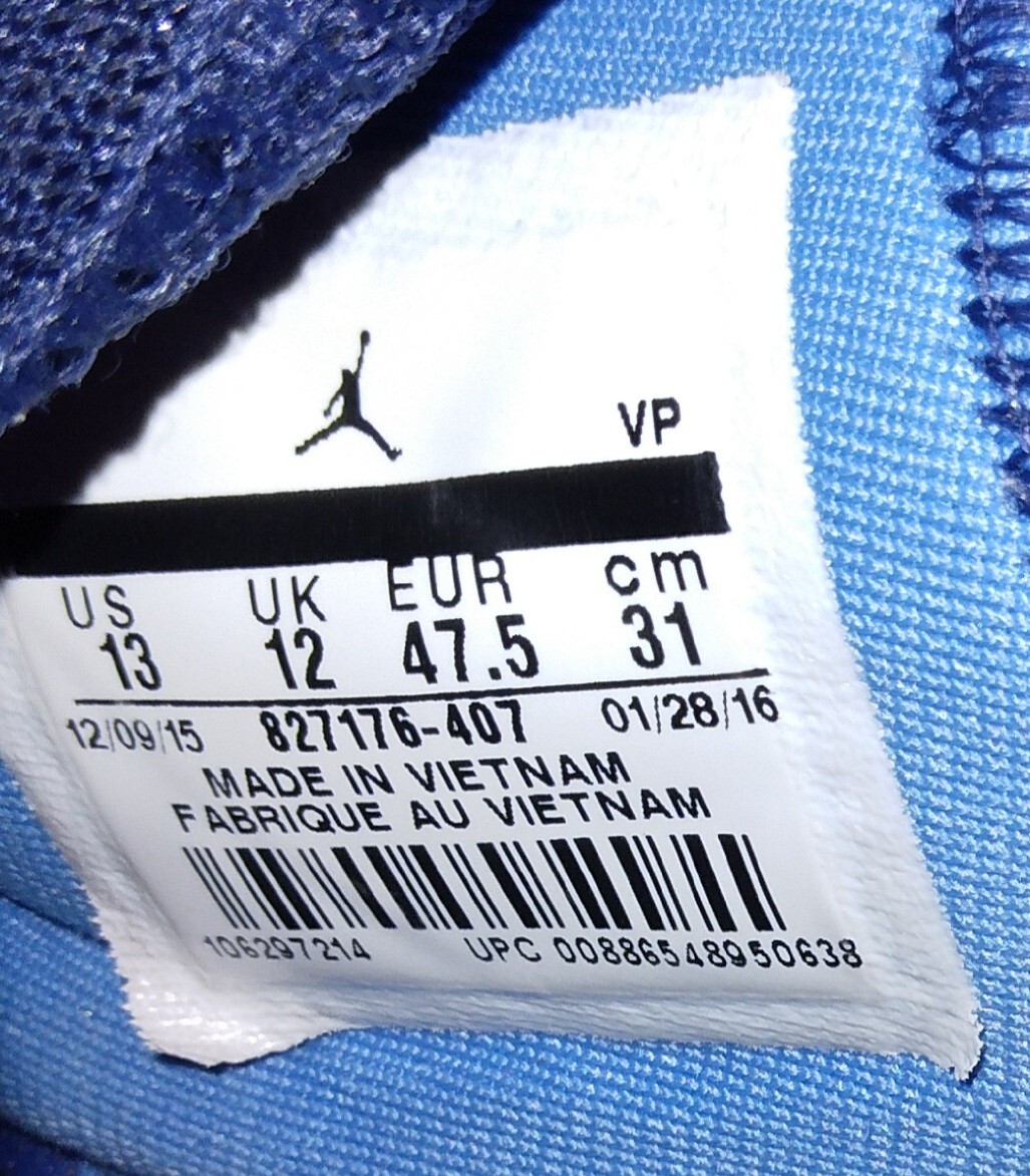 Nike Jordan Melo Jordan Melo/Blue/827176-407/Blu Shoes. Sz
