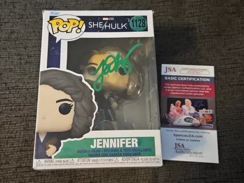Marvel Studios She-Hulk Jennifer Funko Pop #1128 SIGNED Tatiana Maslany JSA COA