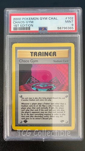 Chaos Gym (1st Edition) graded PSA 9 for sale on eBay