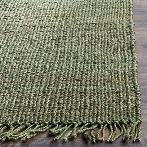 Rug Jute Carpet Green Natural Runner Farmhouse Jute Reversible Rustic Braided - Picture 1 of 4