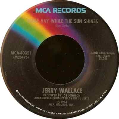 Jerry Wallace Make Hay While The Sun Shines Vinyl Single 7inch MCA Records