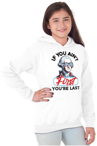 If You Ain't First You're Last Washington Youth Hooded Sweatshirt Boy or Girl - Picture 3 of 7