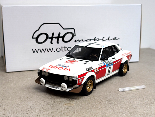 1:18 Otto Mobile Toyota Celica RA21 RAC Rallye 1977 OT1044 NUEVO - Imagen 2 de 7