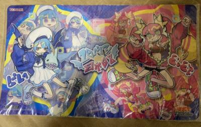 Yugioh Official Playmat Live Twin Evil Twin Duel Field Lonami Blue