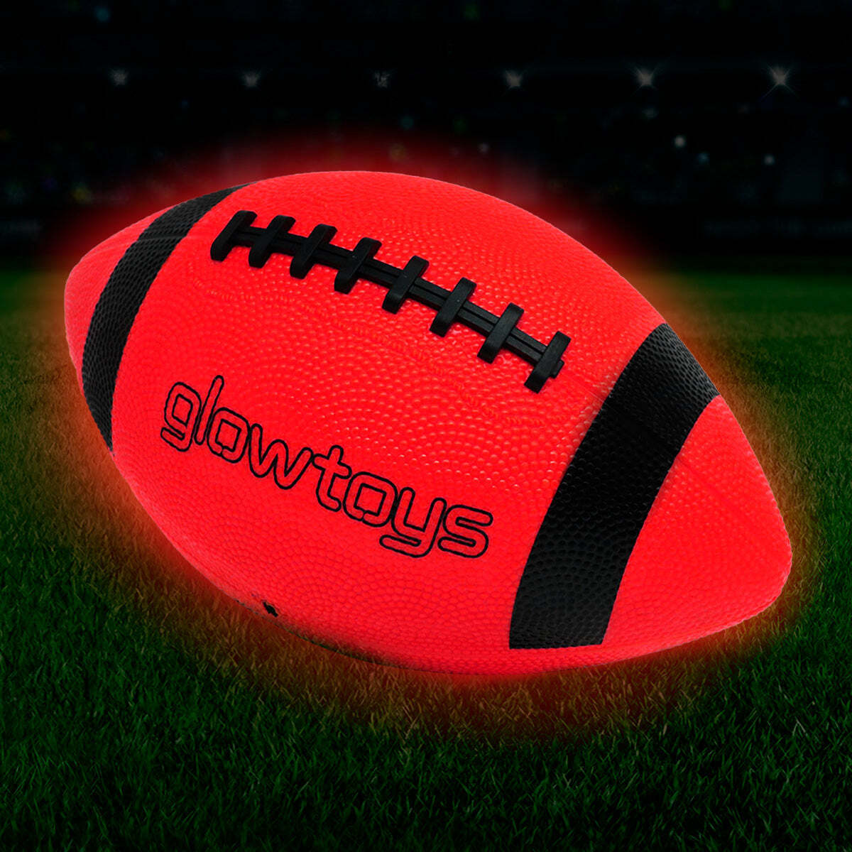 LED Light Up Gridiron Football Impact Activated Glow in the Dark Pump Included
