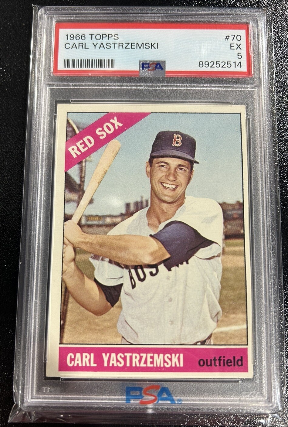1966 Topps #70 CARL YASTRZEMSKI Boston Redsox PSA 5