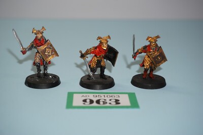 Warhammer Herr der Ringe Easterling Krieger x 3 - Metall