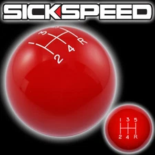 RED OL' SKOOL SHIFT KNOB FOR 5 SPEED SHORT THROW SHIFTER SELECTOR UN2 KIT
