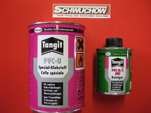 Tangit Set Kleber PVC-U 500 gr + Reiniger 125 ml HT ABS Spezialkleber Henkel 0,5 - Bild 1 von 3