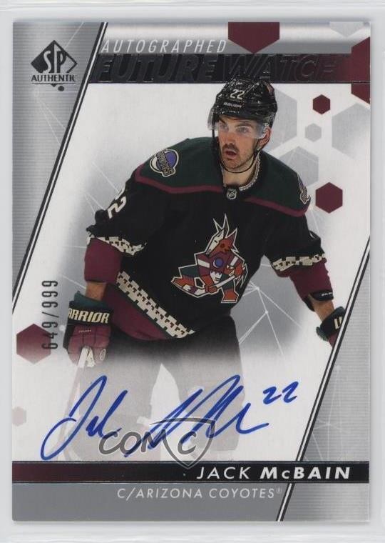 2022-23 SP Authentic Auto Future Watch 649/999 Jack McBain #123 Auto 0n64