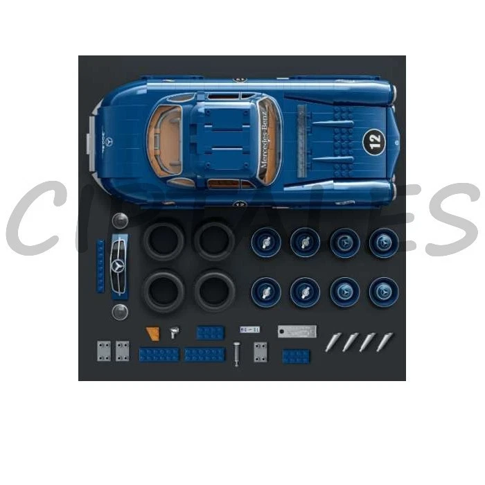 Hot Wheels Brick Shop Mercedes-Benz 300 SL Scala 1:12 Mattel - Immagine 4 di 4