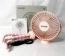 GaiaTop Mini Portable Stroller Fan, Rechargable USB 4 Speed / Open Box A1-21