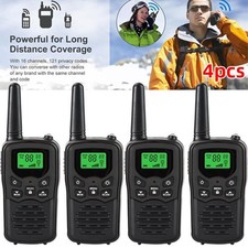 4 Pack / 2 Set Long Range Walkie Talkie 8 km Two Way Radio Handheld 22 Channels