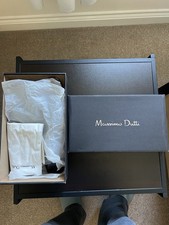 Massimo Dutti Patent Leather Slingback Heels EU40 UK7 Burgundy Square Toe BNIB