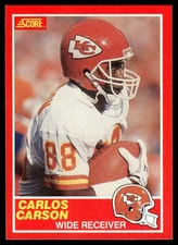 1989 Score Carlos Carson #168