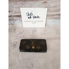 Louis Vuitton Monogram 4 Key Holder Case Cles Authentic