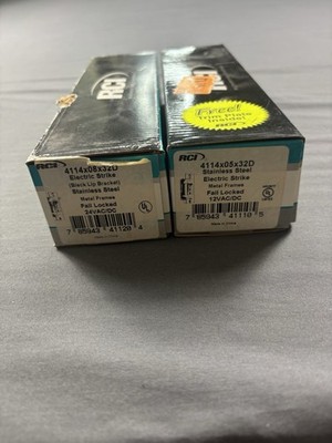 RCI 4114X08X32D STAINLESS STEEL ELECTRIC STRIKE FAILED LOCKED 24VAC/DC