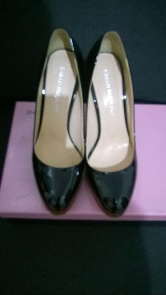 Women Carlo Pazolini Heels Black Leather 37
