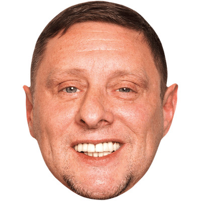 Shaun Ryder (Young) Celebrity Mask, Flat Card Face, Fancy Dress Mask
