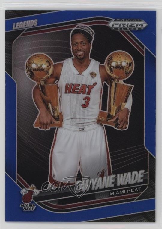 2024-25 Panini Prizm Black Legends Blue Prizm 98/199 Dwyane Wade #261 HOF