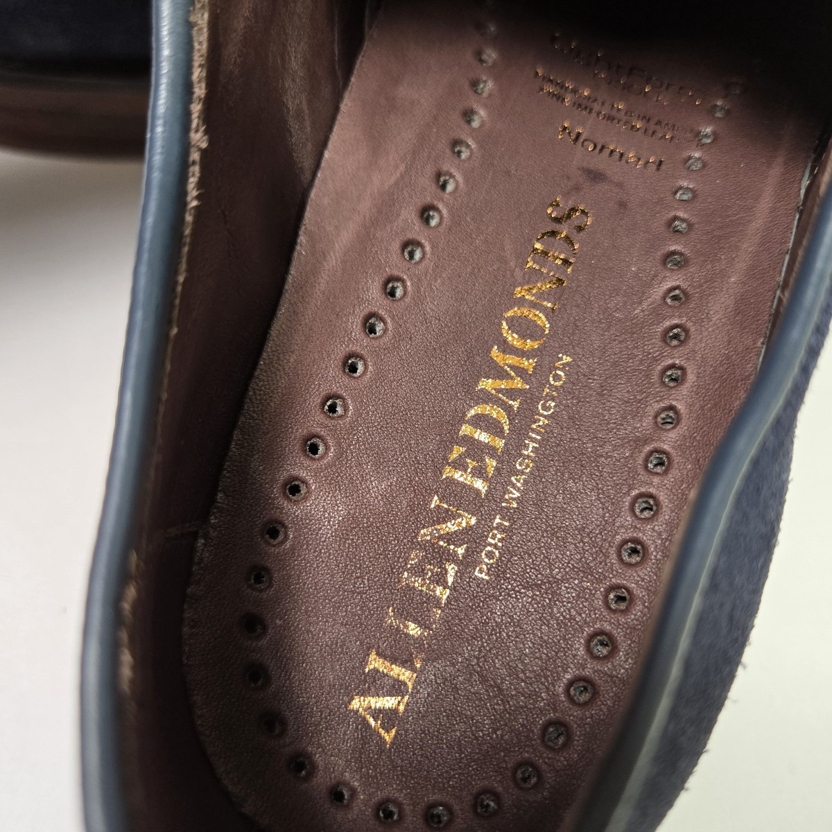 NEW Allen Edmonds Mens 9.5 D NOMAD Buck Suede Derby Plain  display picture 2