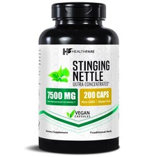 Stinging Nettle Leaf Extract 7500mg  200 Caps Maximum Strength Urtica Dioica