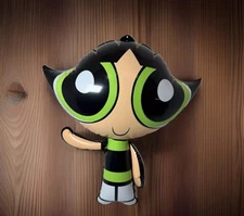 Vintage Powerpuff Girl Buttercup Inflatable Blow Up 2000 Rinco Cartoon Network