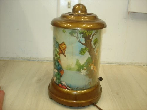 Vintage Econolite  “The Fountain Of Youth” Roto-Vue Lamp Junior WORKS Read AD